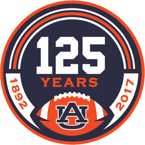 Auburn Tigers 2017 Anniversary Logo iron on transfers for T-shirts